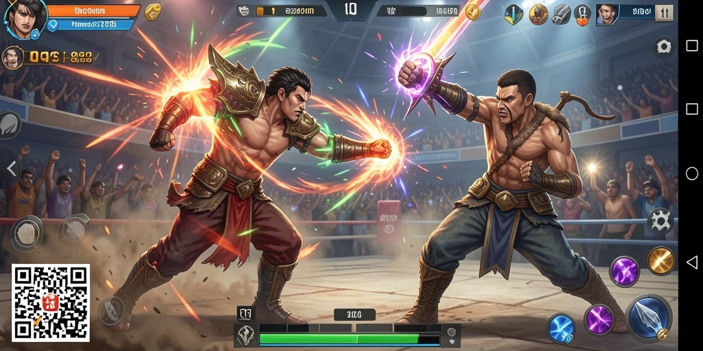 Screenshot dari gameplay Fighting di 8QR.