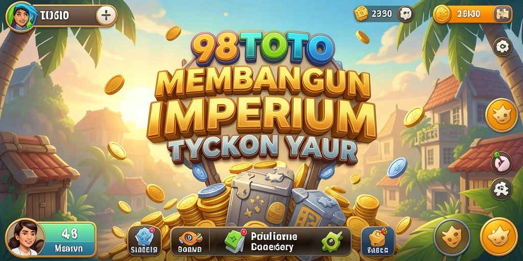 Screenshot menunjukkan gameplay seru dan strategi bisnis di 98TOTO.