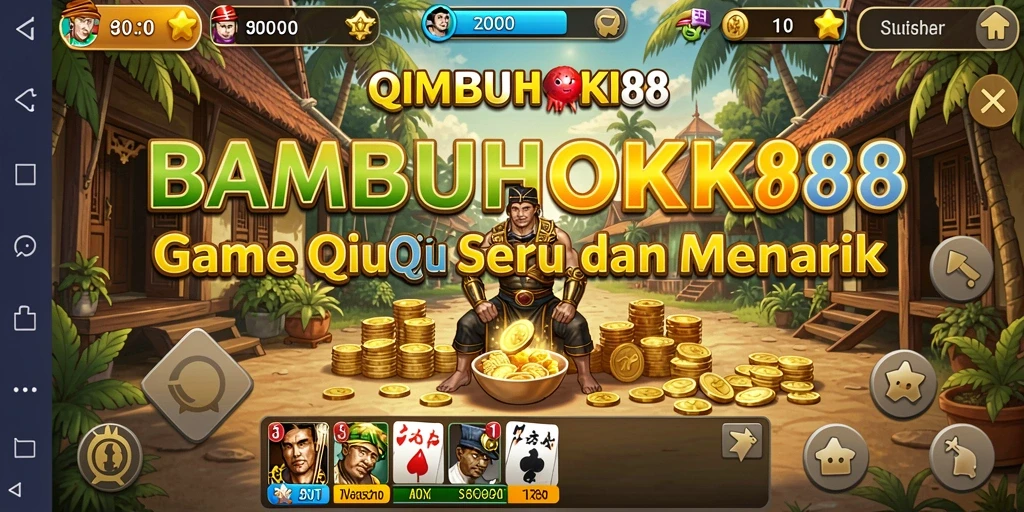 Screenshot gameplay QiuQiu yang mendebarkan dari BAMBUHOKI88.