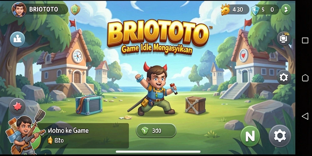 Tampilan utama gameplay BRIOTOTO yang mengasyikkan.