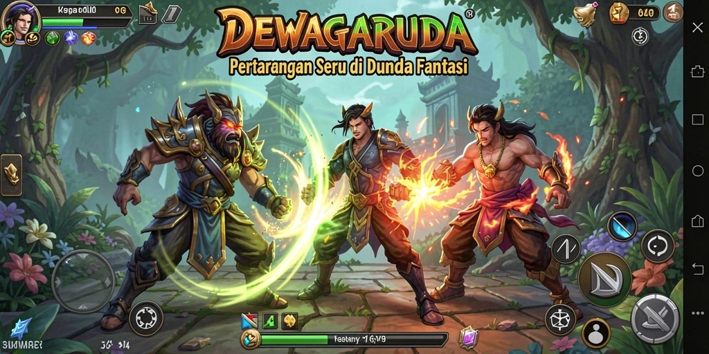 Tampilan seru dalam setiap pertarungan di DEWAGARUDA.