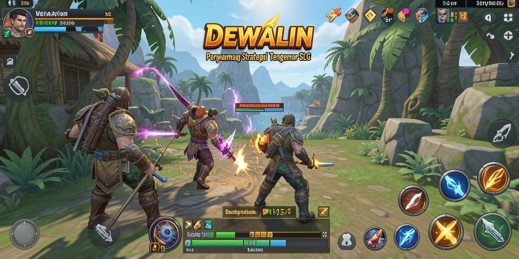 Tangkapan layar DEWALIN menampilkan aksi seru dalam gameplay SLG.