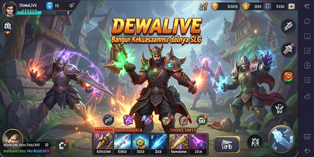 Tampilan gameplay mengesankan dari DEWALIVE dengan aksi SLG yang seru.