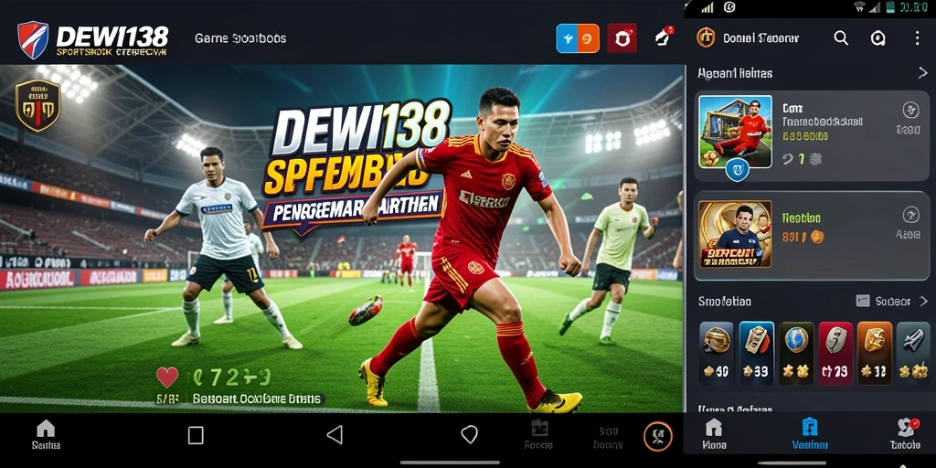 Tampilan gameplay menarik dari aplikasi Sportsbook DEWI138.