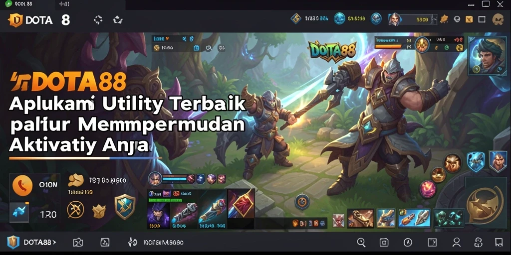 Tampilan antarmuka DOTA88 yang sederhana dan intuitif.