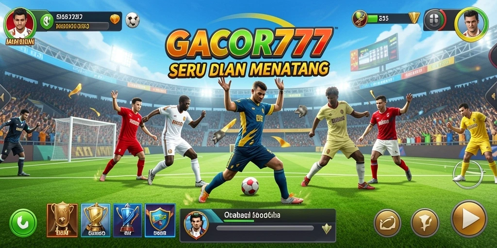 Tampilan seru dari gameplay GACOR777 dengan aksi olahraga nyata.