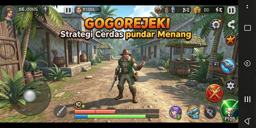 Gameplay GOGOREJEKI menampilkan strategi dan pertempuran yang menegangkan.