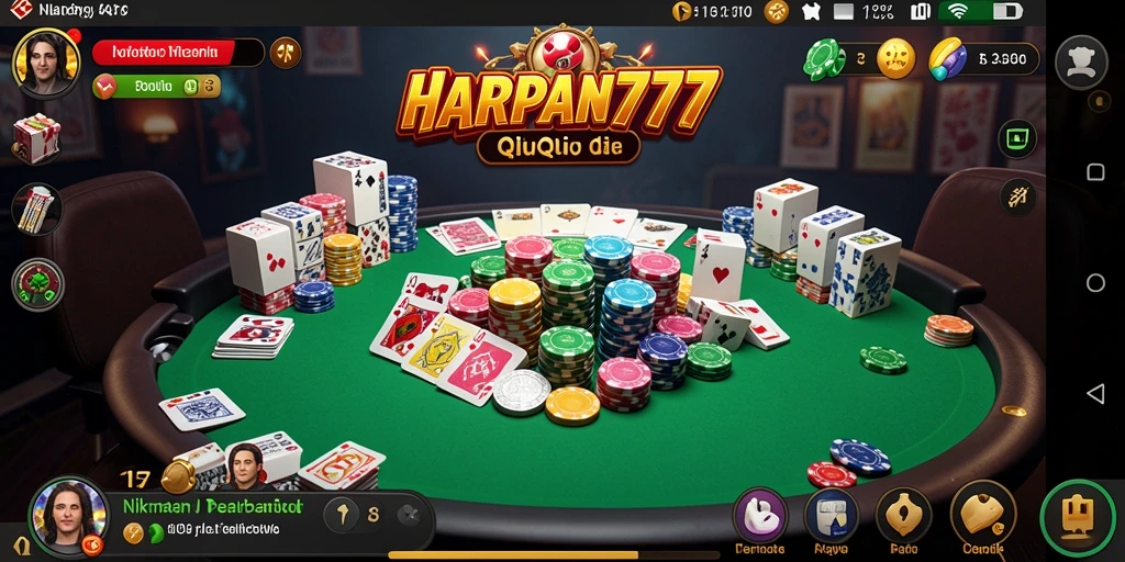 Tampilan gameplay QiuQiu yang menarik dan interaktif di HARAPAN777.