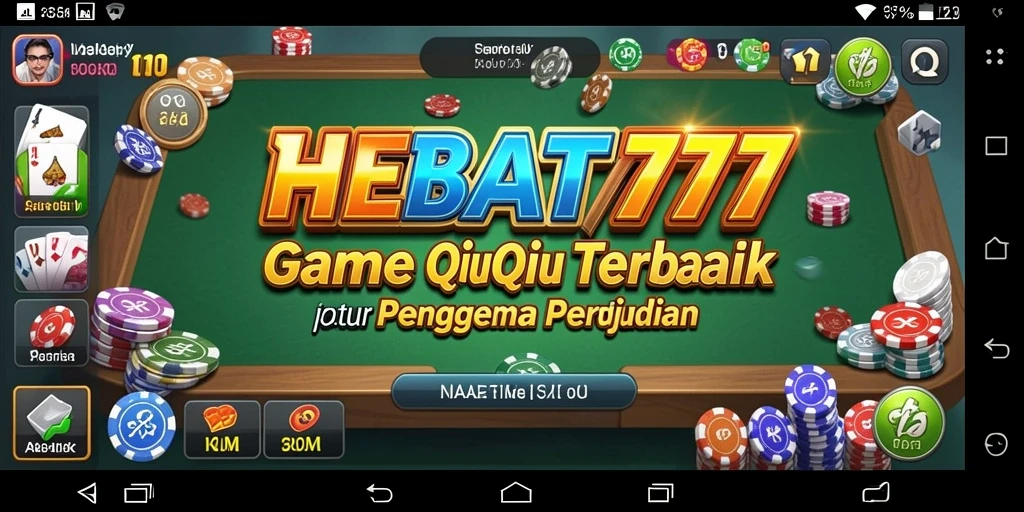 Tampilan menarik dari gameplay QiuQiu HEBAT777.
