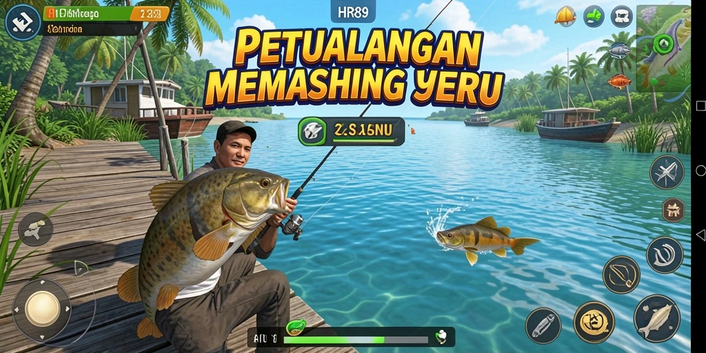Gameplay memancing yang menakjubkan dengan grafis yang memukau.
