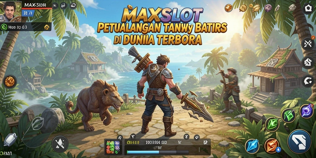 Screenshot gameplay <strong>MAXSLOT</strong> menampilkan petualangan mendebarkan di dunia terbuka.
