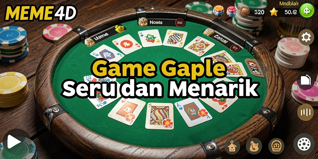Tampilan gameplay seru di MEME4D dengan teman-teman.