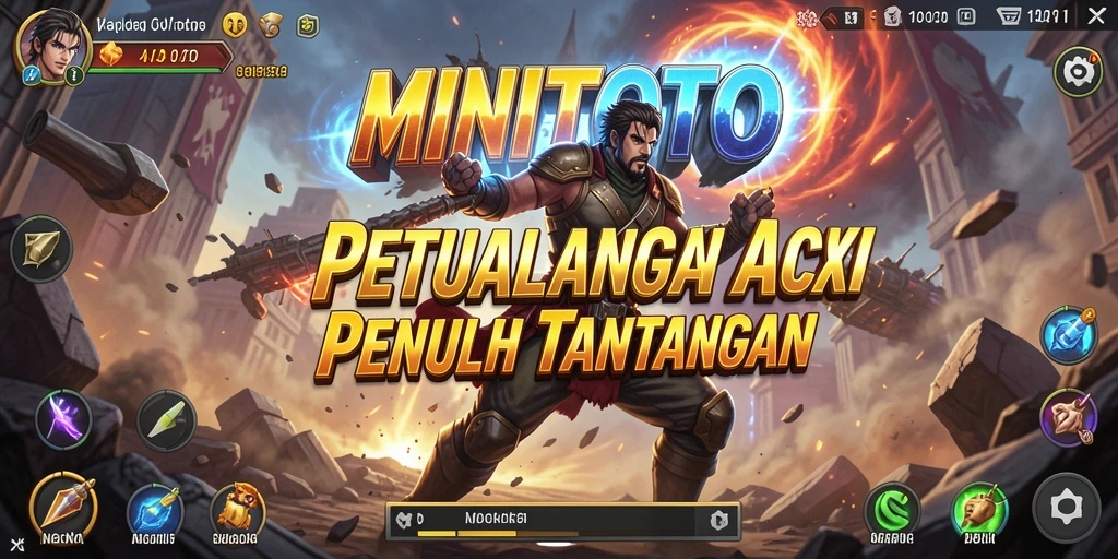 Tangkapan layar gameplay <strong>MINITOTO</strong> menunjukkan aksi mendebarkan dan pertarungan intens.