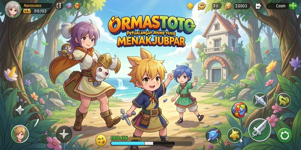 Tampilan gameplay yang mendebarkan dan karakter Anime yang menarik.