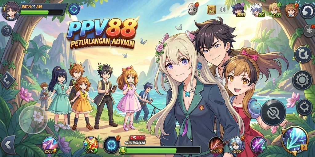 Screenshot gameplay PPV88 dengan karakter Anime yang menawan.