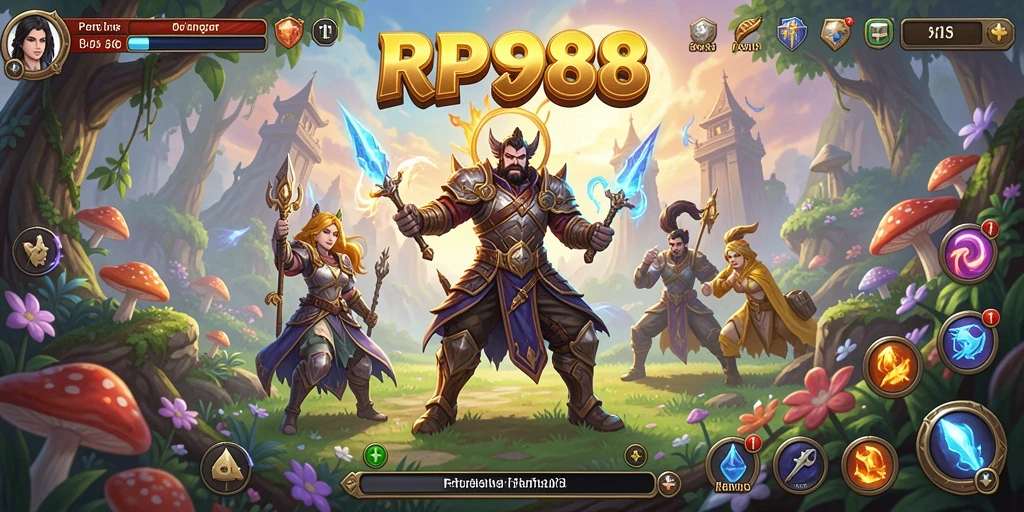Tangkapan layar gameplay RP888 yang menunjukkan pertempuran mendebarkan.