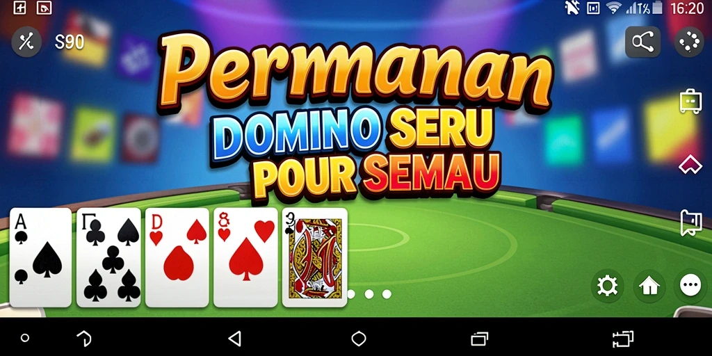 Tampilan gameplay Domino S80 yang penuh warna dan interaktif.