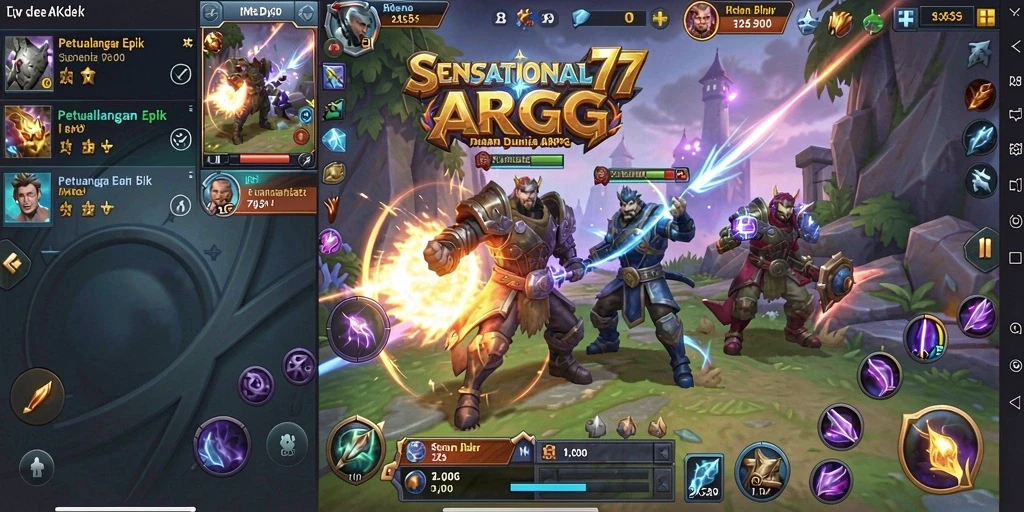 Tampilan gameplay SENSATIONAL77 yang seru dan mendebarkan.