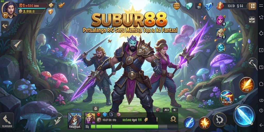 Tampilan gameplay SUBUR88 yang penuh aksi dan strategi dalam RPG.