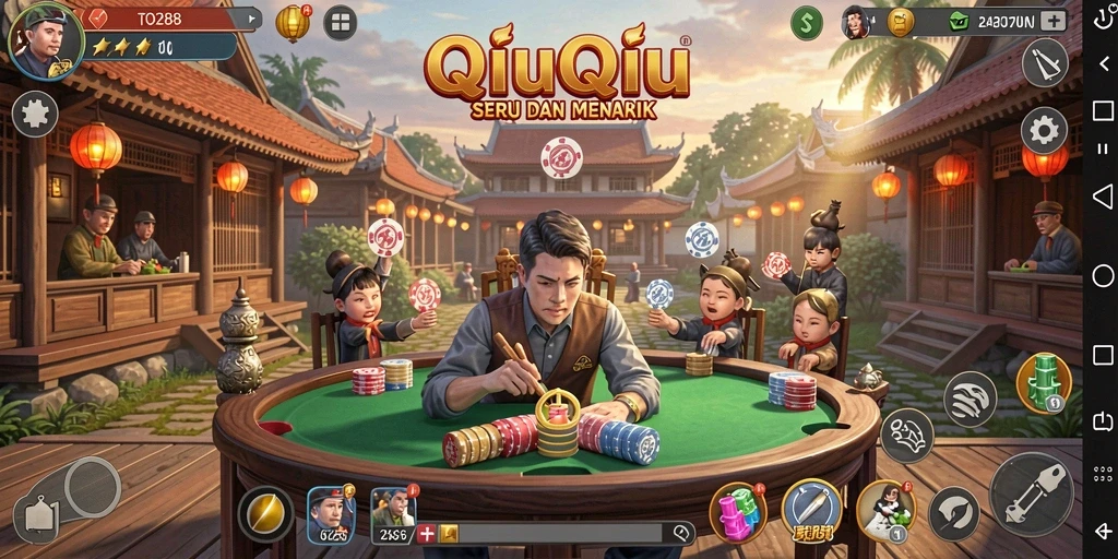 Gameplay seru dan menarik dari game QiuQiu TO288.