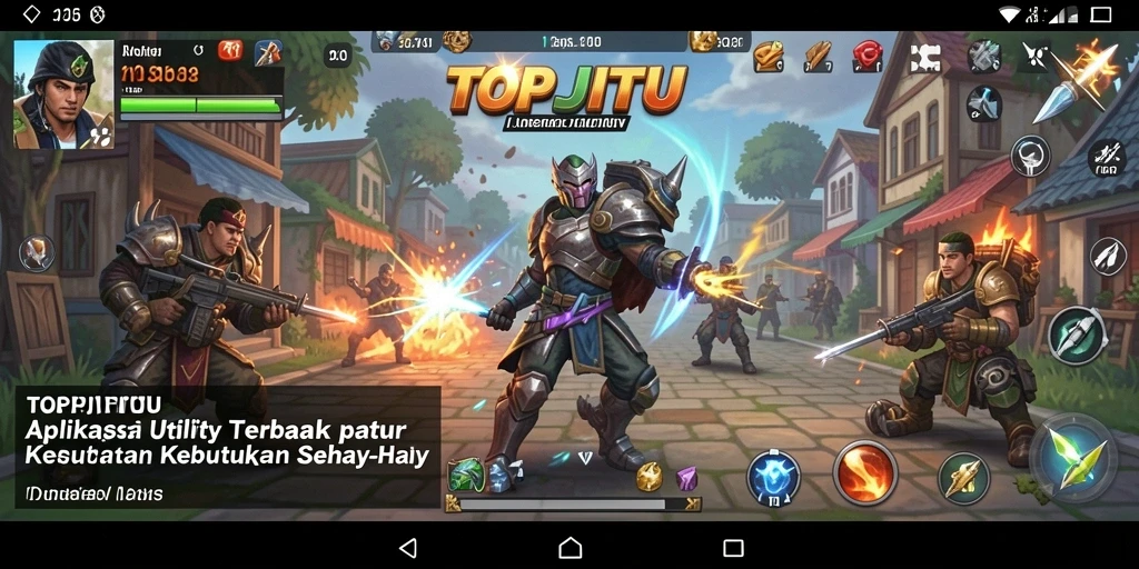 Tampilan antarmuka utama TOPJITU dengan fitur utility yang lengkap.