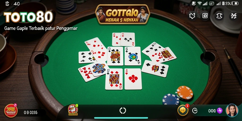 Tampilan menarik dari permainan Gaple di TOTO80.