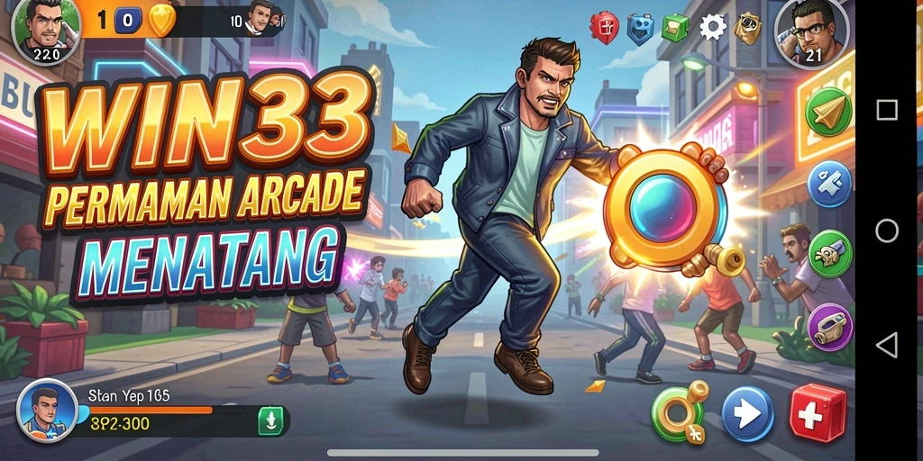 Tampilan gameplay seru dan mendebarkan di WIN33.