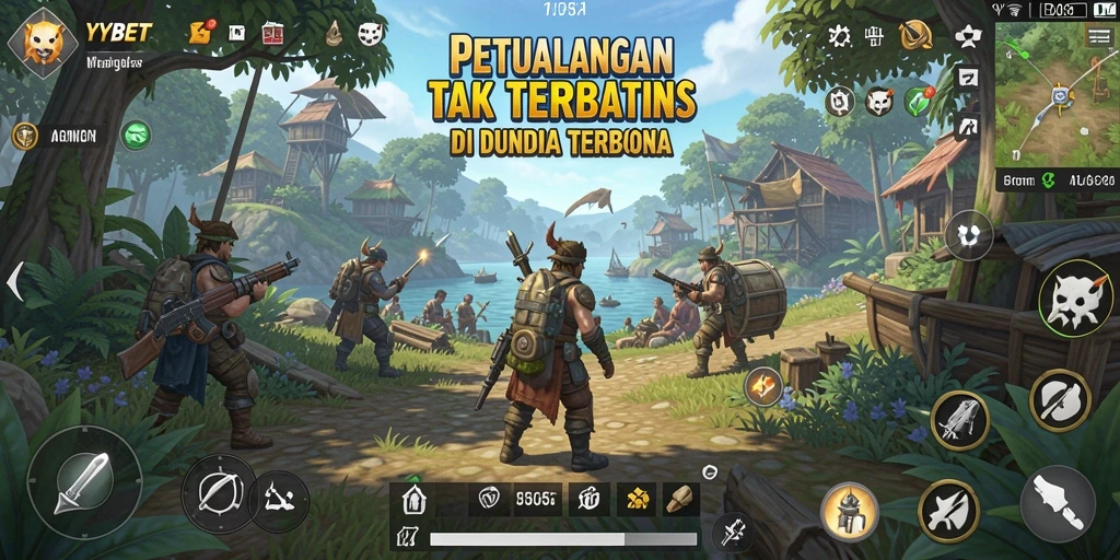 Tampilan gameplay YYBET yang memukau dari dunia terbuka yang luas.